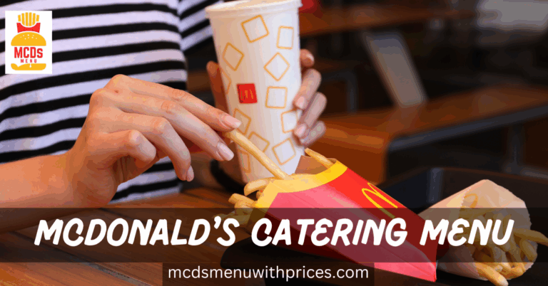 Mcdonalds Catering Menu With Prices