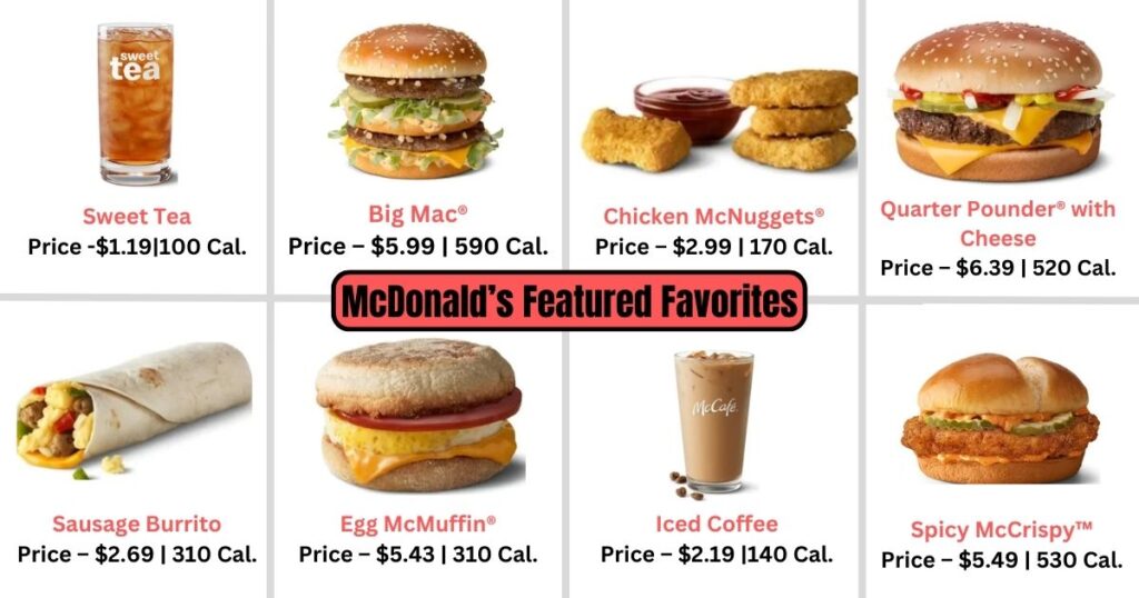 Mcdonalds Menu Usa With Prices